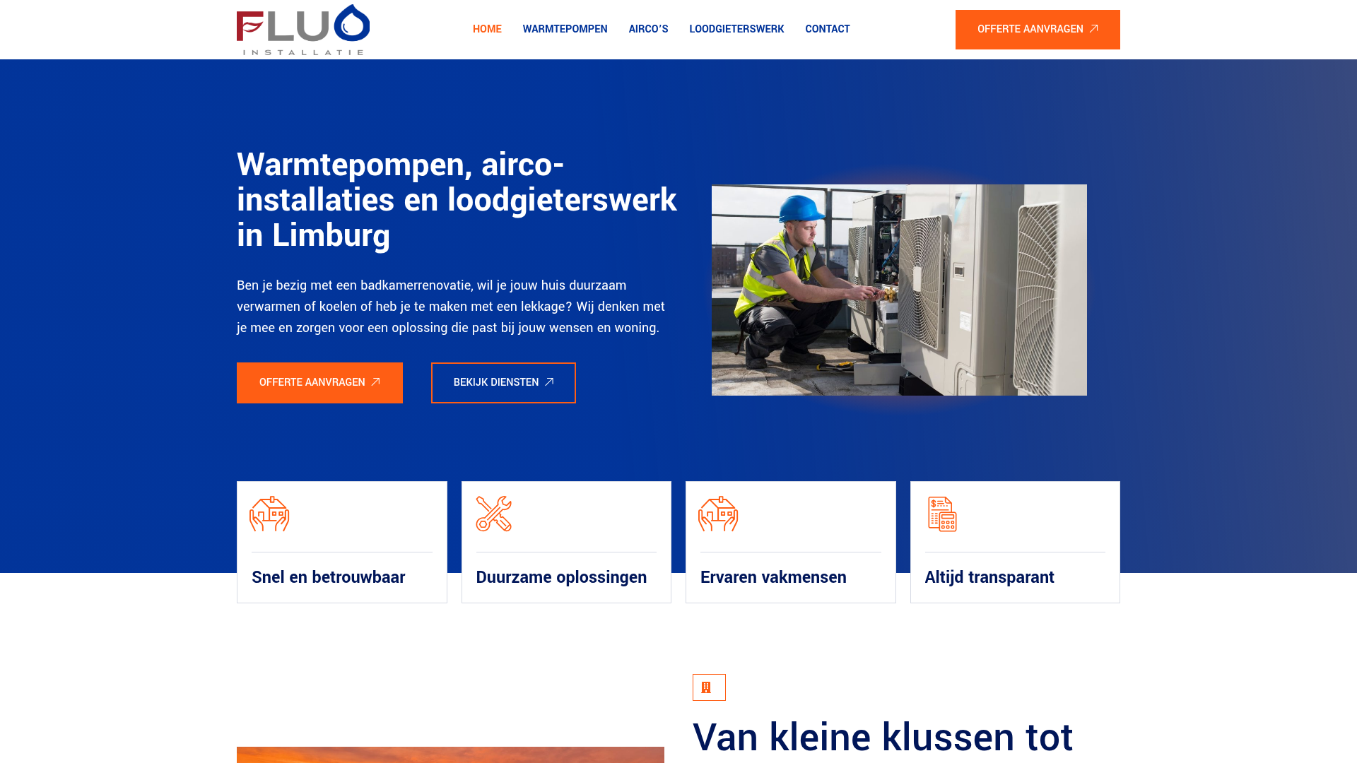 Website van Fluo Installatie